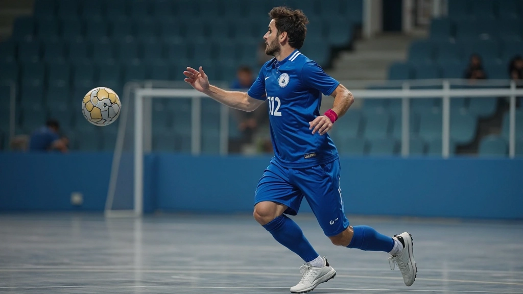 لاعب كرة يد يقوم بحركة رمي احترافية من زاوية مثالية